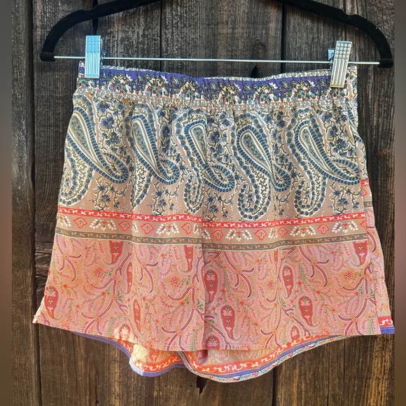 Pronto USA Paisley Casual Bohemian Shorts with Elastic Waistband - Picture 9 of 10